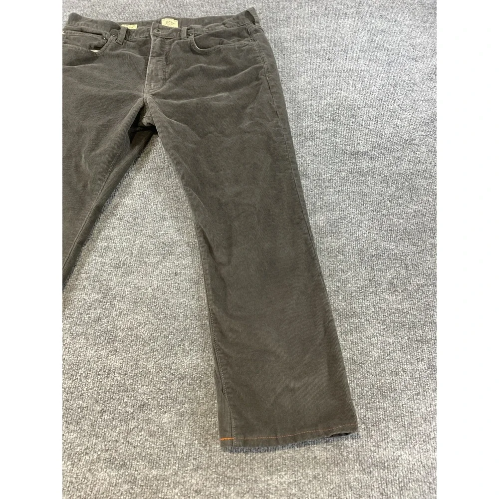 J Crew 770 Straight Fit Corduroy Pants Mens 35x32 Brown Cotton Corduroy Casual F